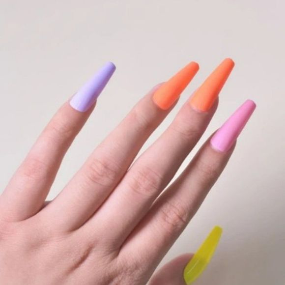 100pcs Long Coffin Fake Nail - Picture 4 of 4